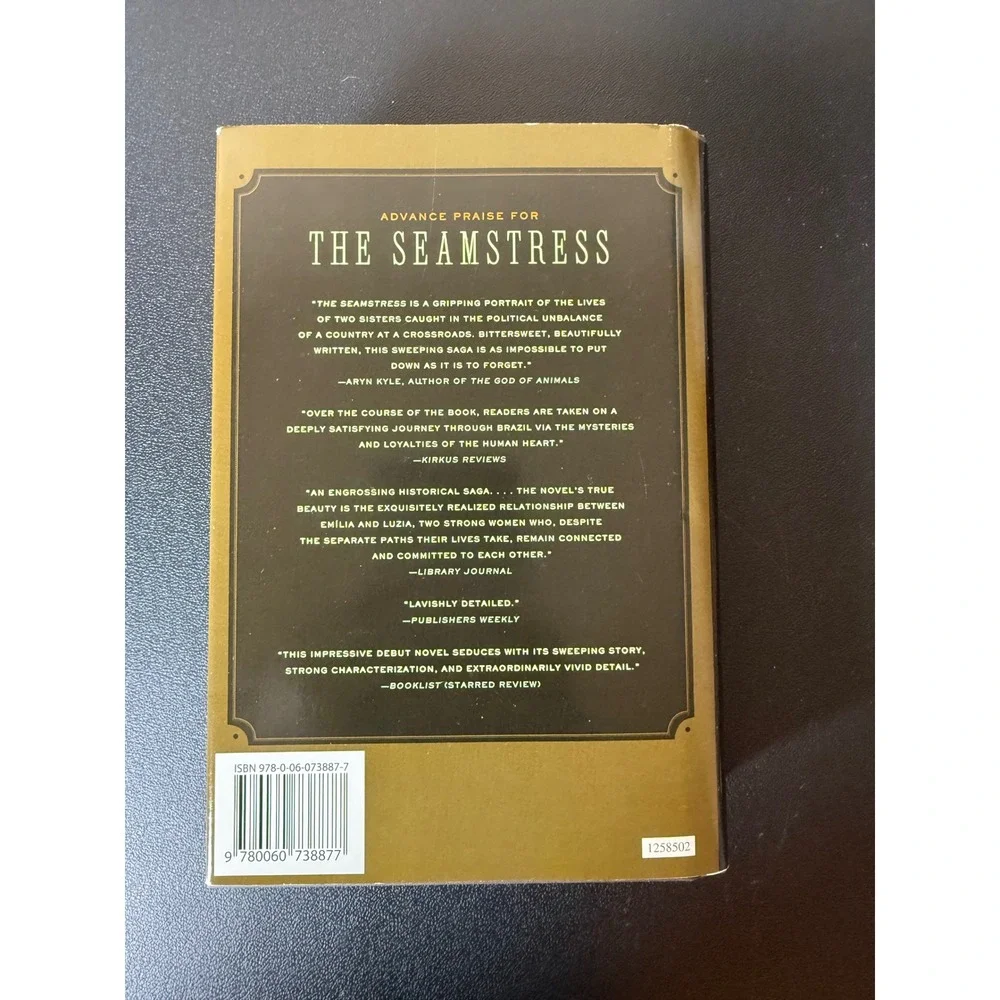 The‎ Seamstress Frances de Pontes Peebles Hardcover Historical Fiction Brazil